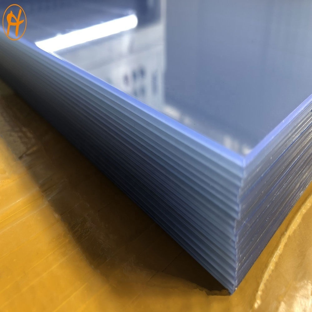 Factory Price 1.0mm 1.5mm 900x1800mm rigid transparent PVC sheet for garment template