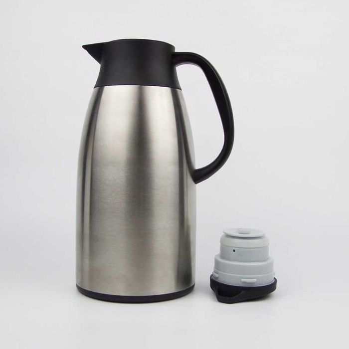 2200ml 2.2L Double wall stainless steel vacuum insulated carafe thermos tea coffee pot travel airpot big capacity