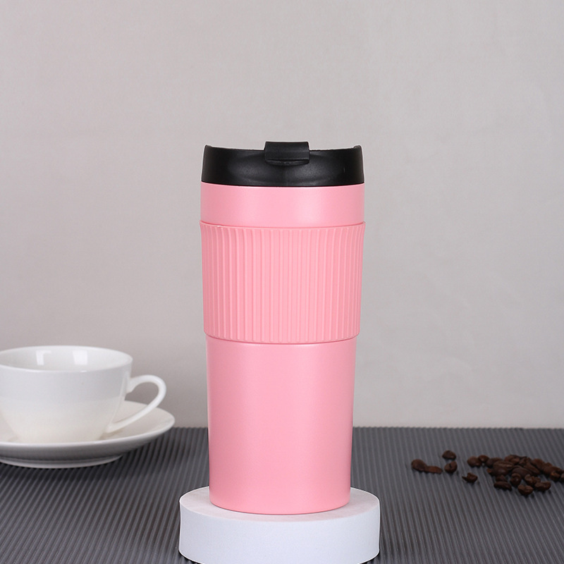 480ml To Go Vacuum Insulated French Coffee Press Travel Mug Stainless Steel Car Thermos Cup Coffee Tumbler With Filter