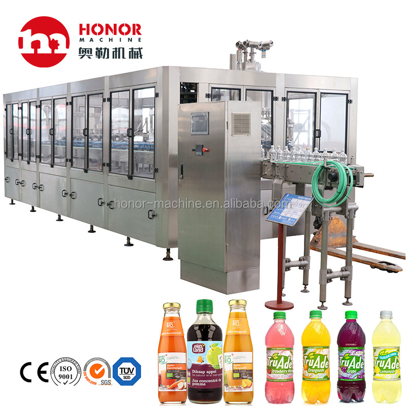 Complete natural fruit juice making hot filling machine processing plant production line apple orange mango lemon juicer