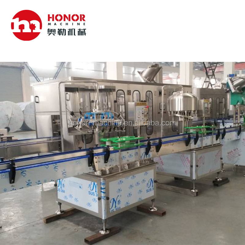 Automatic Honor Machine Linear Type Bottled Pure Water Rinsing Filling Capping Labeling Packaging Production Machine