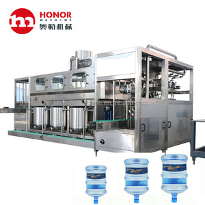 Full Automatic Bottled 19 20 L Mineral Drinking Water 5 Gallon Big Bottle Filling Capping Machine