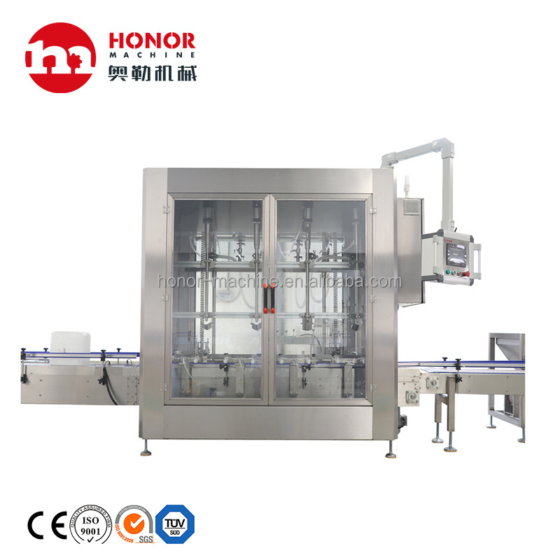 12 filling heads 1L glass bottle vegetable oil / olive oil filling capping labeling machine