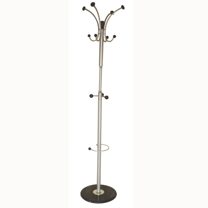 TWINCO Bedroom modern simple clothes rack outside portable clothes rack standing silver coat rack