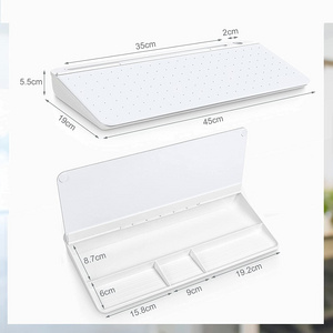 TWINCO Whiteboard keyboard stand platform small white board small glass whiteboard with shelf for the desk whiteboard