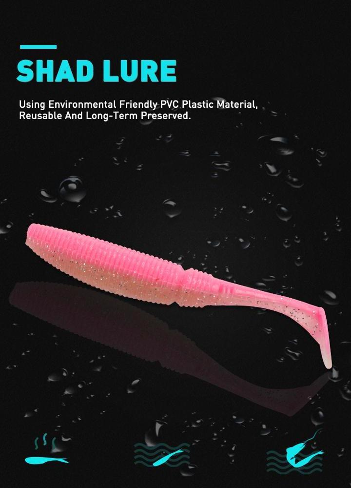 HONOREAL Shad Silicone Soft Swim Baits Swimbait Bass Fishing Lures Artificial bait