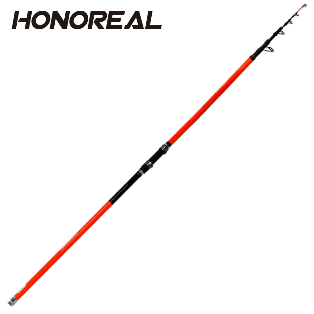 HONOREAL 4.2m 5 Section Stocks Carbon Tele Surf Fishing Rod