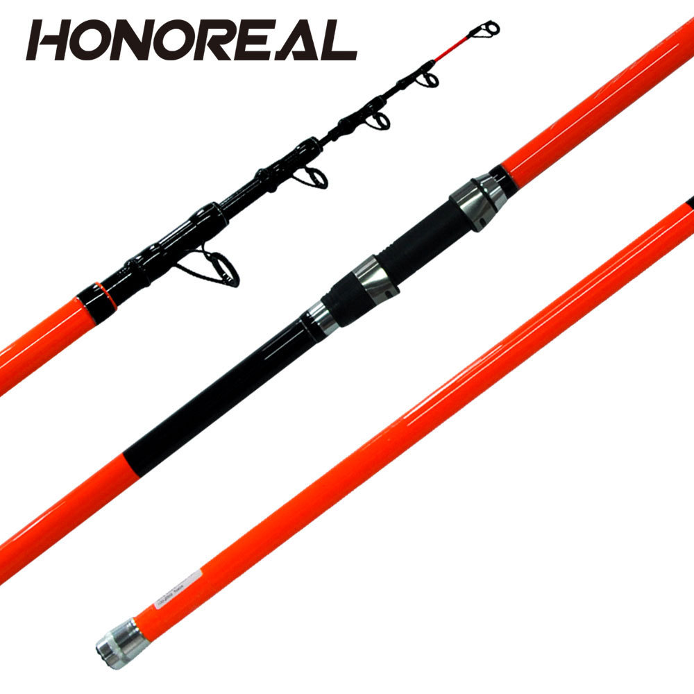 HONOREAL 4.2m 5 Section Stocks Carbon Tele Surf Fishing Rod