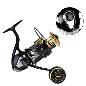 HONOREAL Factory Sale Comet 6000 8000 30kg Drag Power Carbon Fiber Braking System Big Game Spinning Fishing Reel For Saltwater