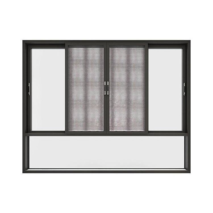 aluminum windows double tempered glazed aluminum sliding window with mosquito net