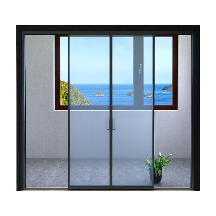 aluminum windows double tempered glazed aluminum sliding window with mosquito net