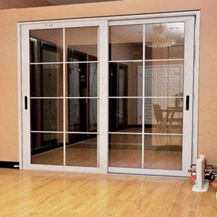 Double glazing pvc balcony plastic frame sliding and single casement door