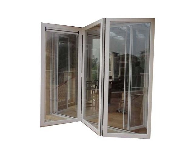 Exterior Customized Size Insulated Glass Aluminum Alloy Bifold Doors folding doors