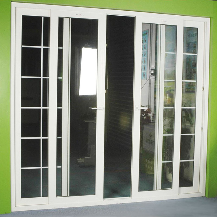 Waterproof PVC Interior Doors Track System glass sliding door