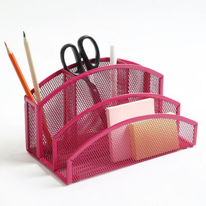 Honor Metal Mesh 5-Compartment Desk Organizer Office Supplies