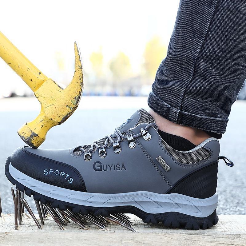 2024 Hot Sale Waterproof Microfiber Anti-Slip Anti-Puncture Work Shoes Men's Steel Toe Safety Shoes