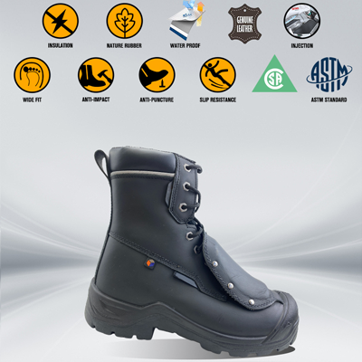 Vernesko Strong And Durable Safety Boot Safety Shoes For Women Men Safety Shoes Steel Toe Work Boots Construction