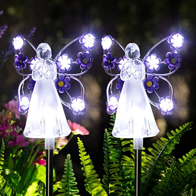 IP65 Decorative Angel Solar Light Outdoor Solar Angle Lawn Light Outdoor Decorative Floor Light LED Garden Decor