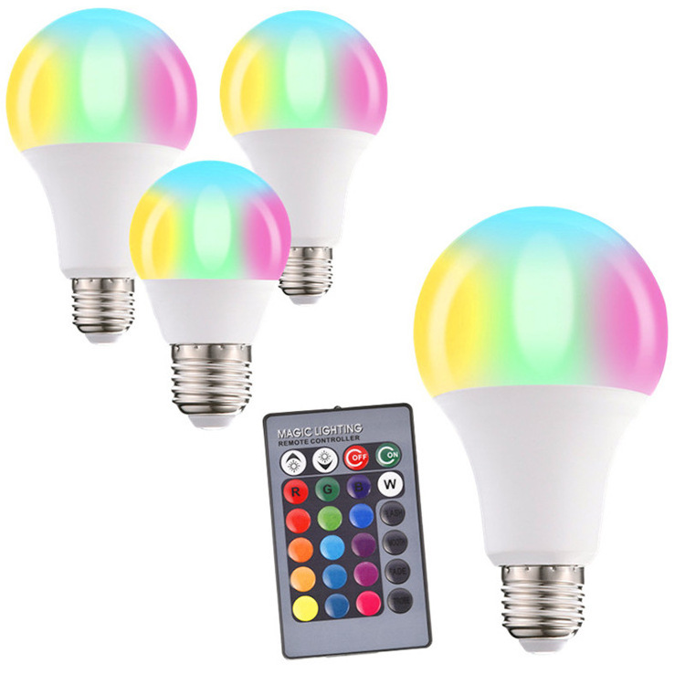 10W 20W 30W App Control LED Smart Bulb 7 Colors RGB Remote Control Color Changing E27 LED Bulbs Indoor Night Light