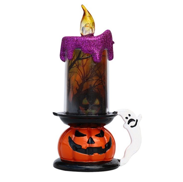 Halloween Decoration Props Skull Pumpkin Candle Lights LED Luminous candles Halloween decorations