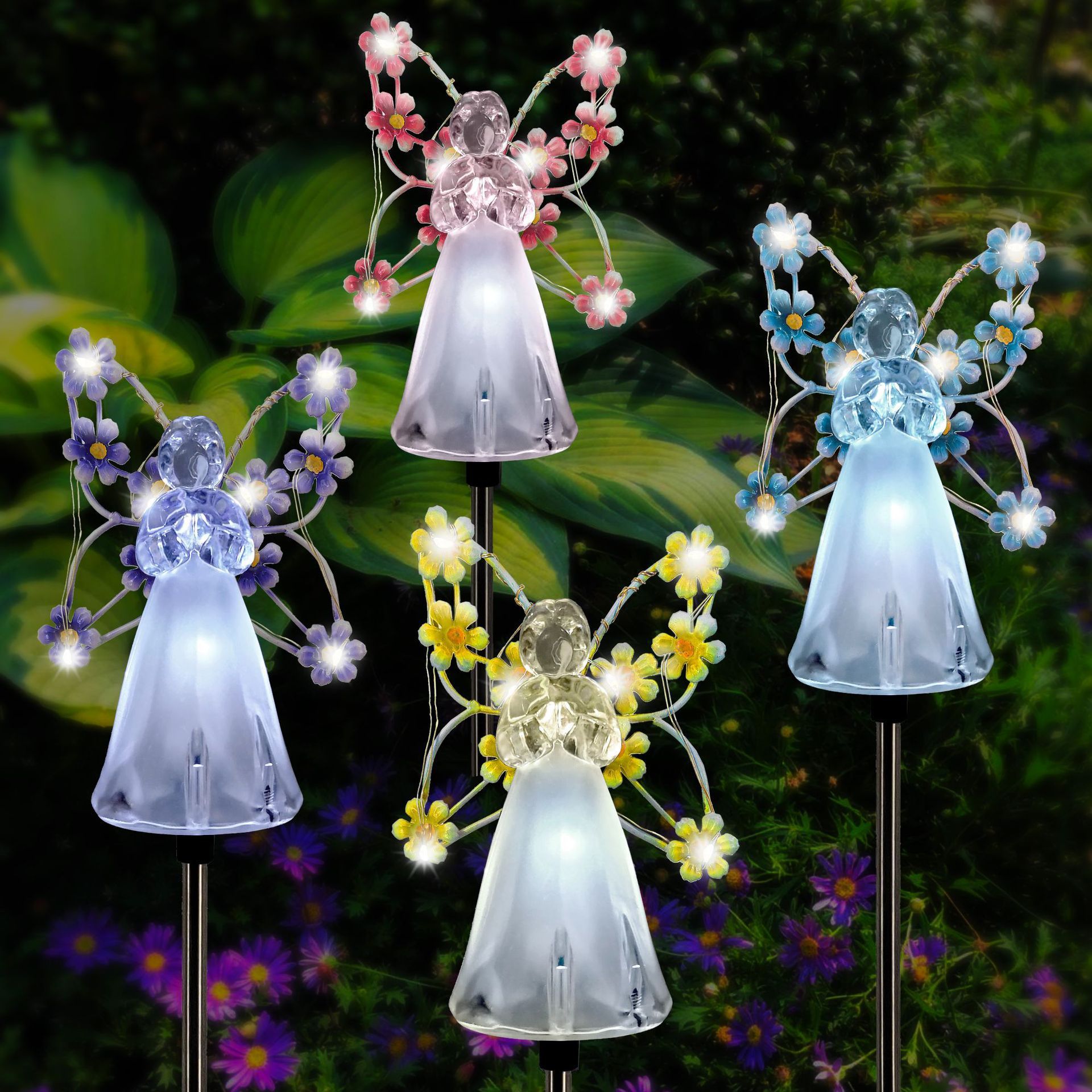 IP65 Decorative Angel Solar Light Outdoor Solar Angle Lawn Light Outdoor Decorative Floor Light LED Garden Decor