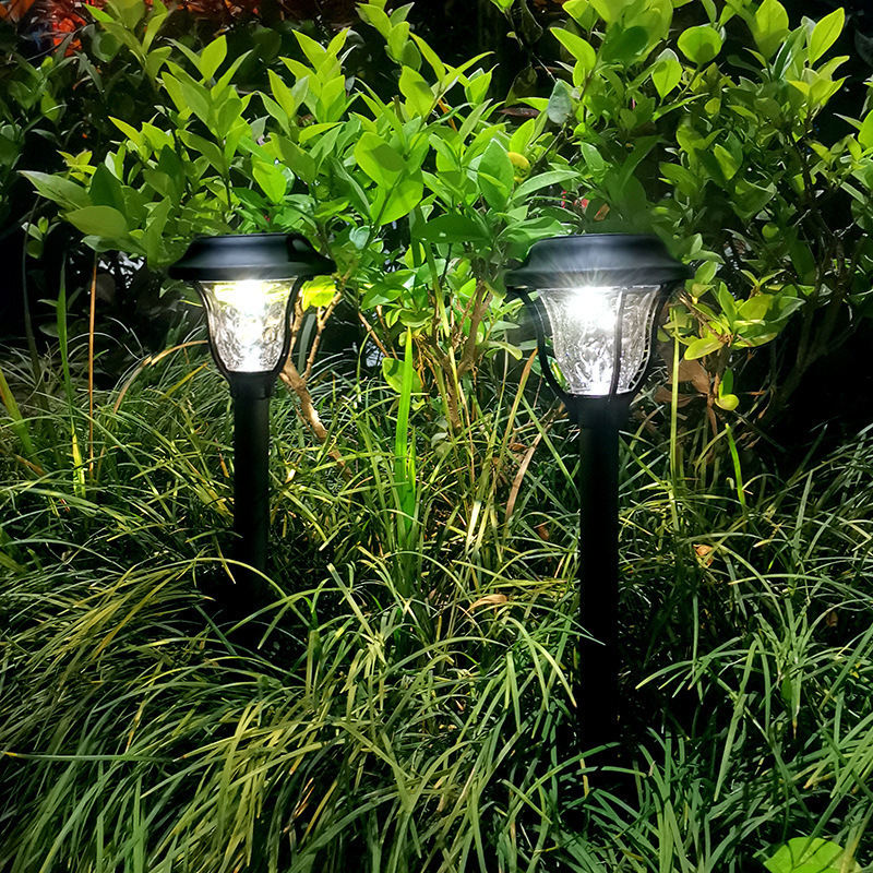 LED Garden Outdoor Solar Lights Warm White Lighting Solar Path Lawn Light Christmas Garden Decorative Landscape Shine Lamps