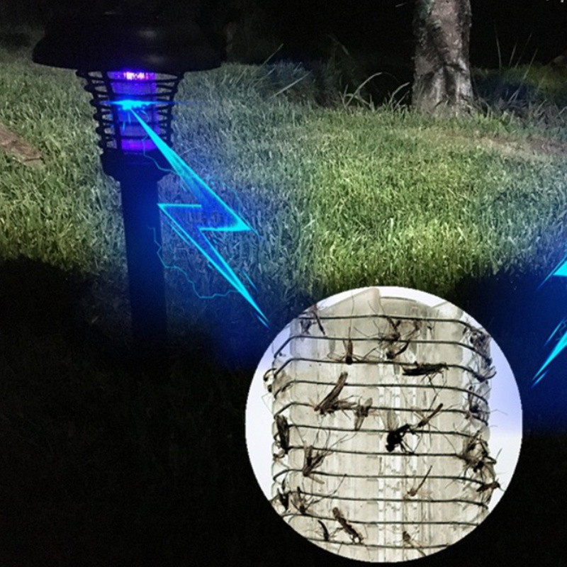 Led Garden Light Lamp Insect Zapper Mosquito Killer Outdoor Ultimate Solar Mosquito Killer