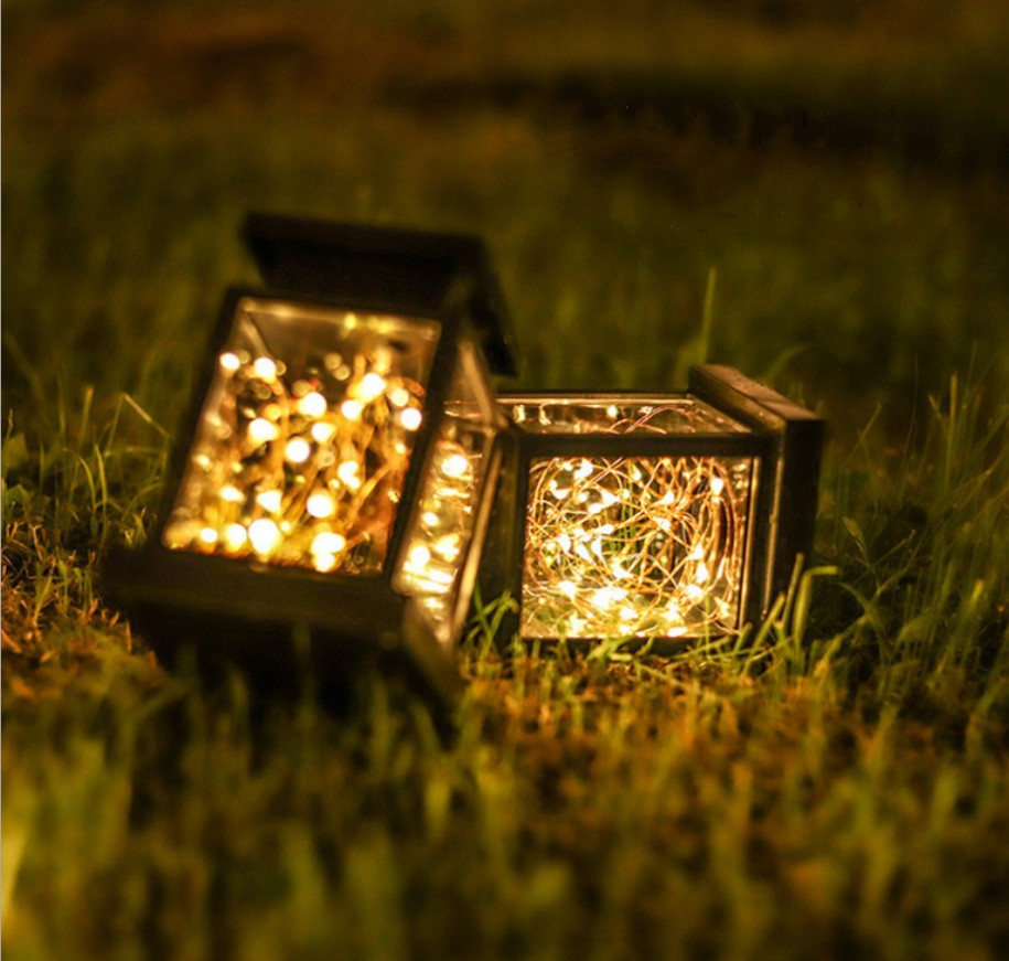 Portable outdoor led camping romantic atmosphere lantern new decorative small palace lantern waterproof IP44