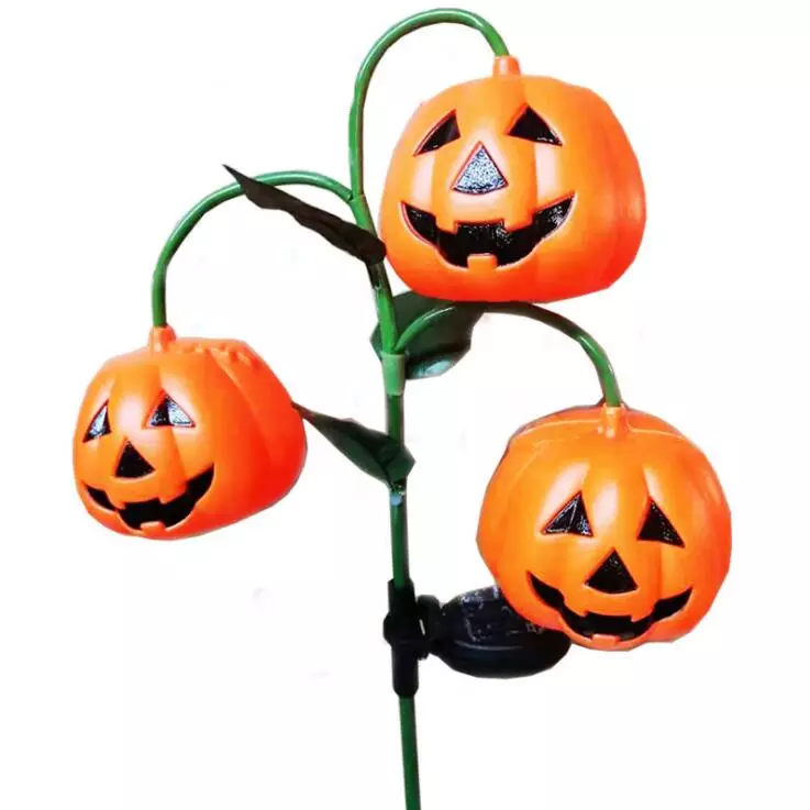 New Style Waterproof Solar Halloween Garden Lights Pumpkin Shape Solar Lawn Lights