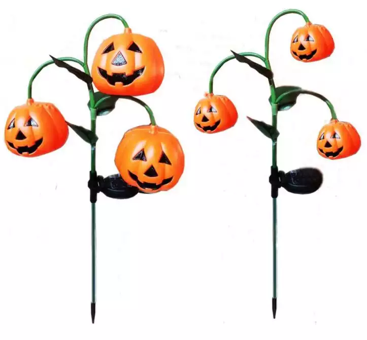 New Style Waterproof Solar Halloween Garden Lights Pumpkin Shape Solar Lawn Lights