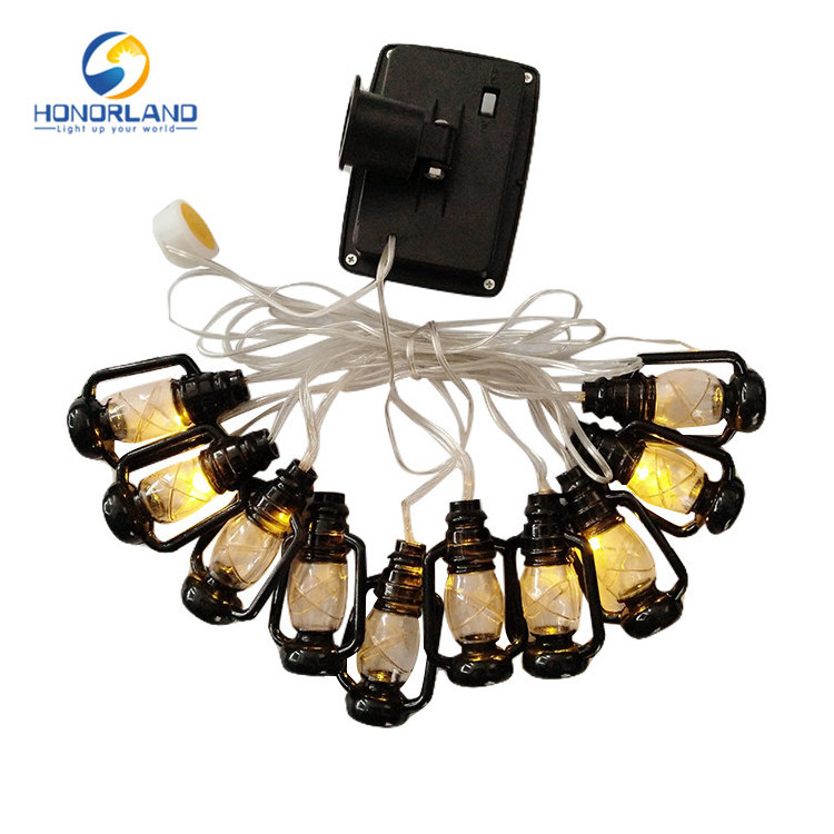 Wholesale 5M 20LED Fairy Lights LED Christmas Festival Light Outdoor Kerosene Bottle String Led Solar Wall Light