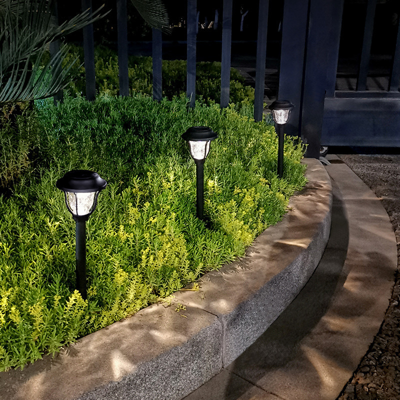 LED Garden Outdoor Solar Lights Warm White Lighting Solar Path Lawn Light Christmas Garden Decorative Landscape Shine Lamps