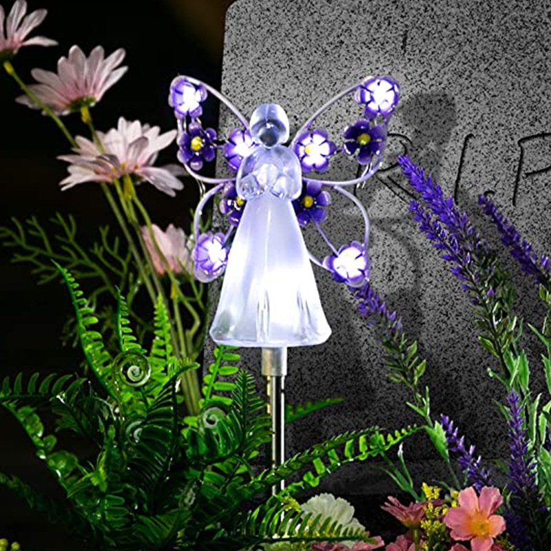 IP65 Decorative Angel Solar Light Outdoor Solar Angle Lawn Light Outdoor Decorative Floor Light LED Garden Decor