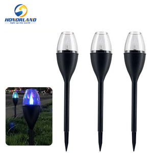 Outdoor Solar Garden Pathway Lights Solar Powered Candle Shape Light for Garden Yard