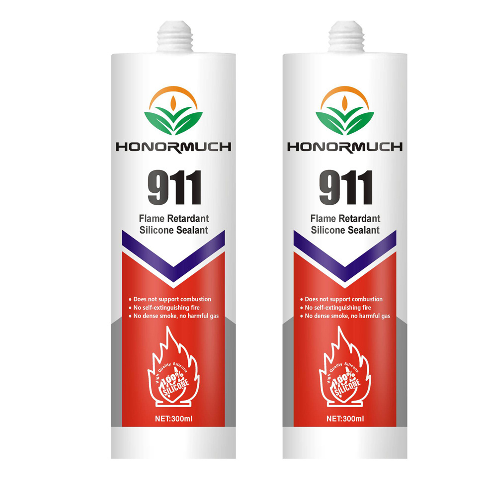 Manufacturer Fireproof Sealant Duct Fire Reinforced Adhesive Silicone High Temperature Resistance Fireproof Sealant