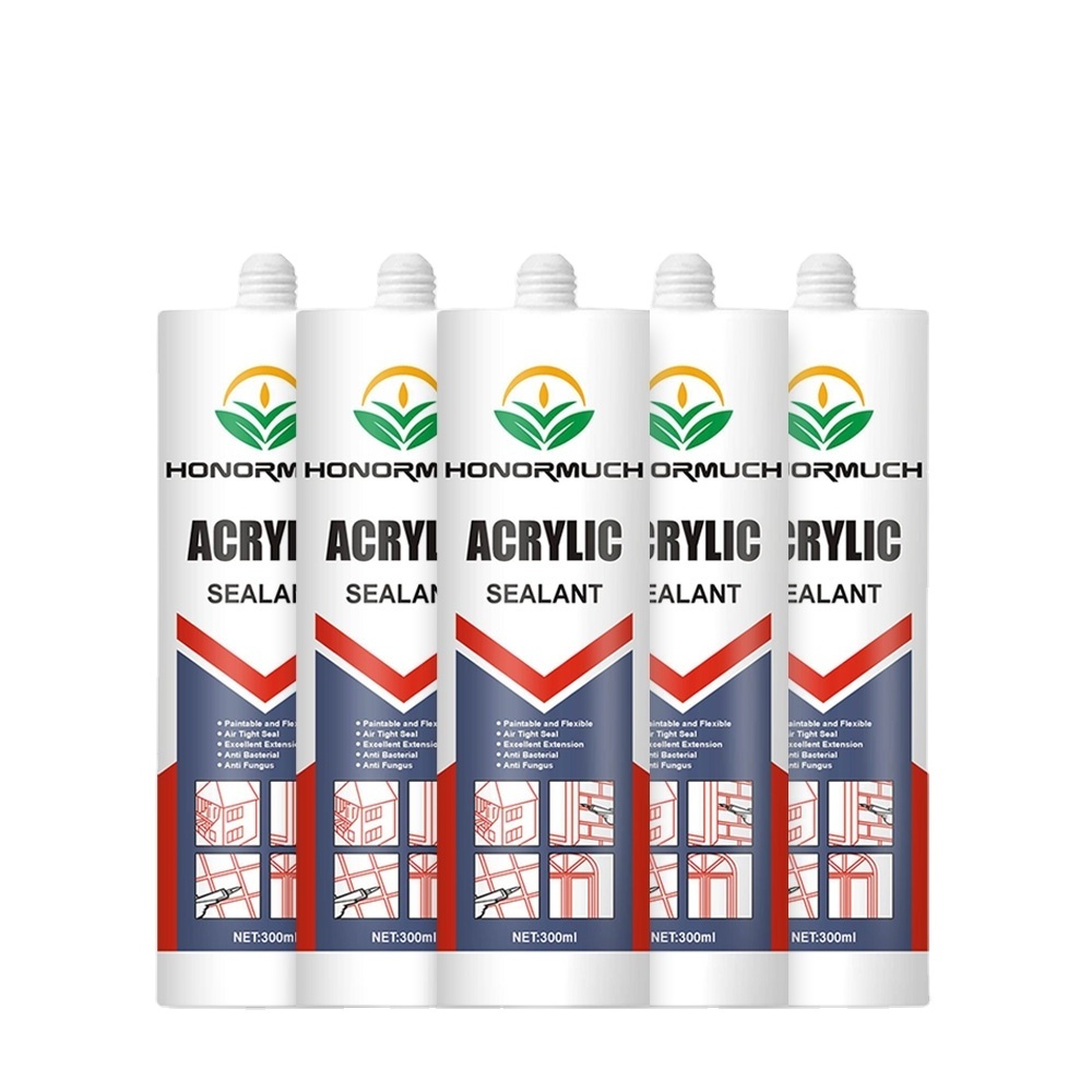 Custom Color Water Resistant Silicone Acrylic Adhesive Caulking Glue Gray White 300ml for Metal Roof