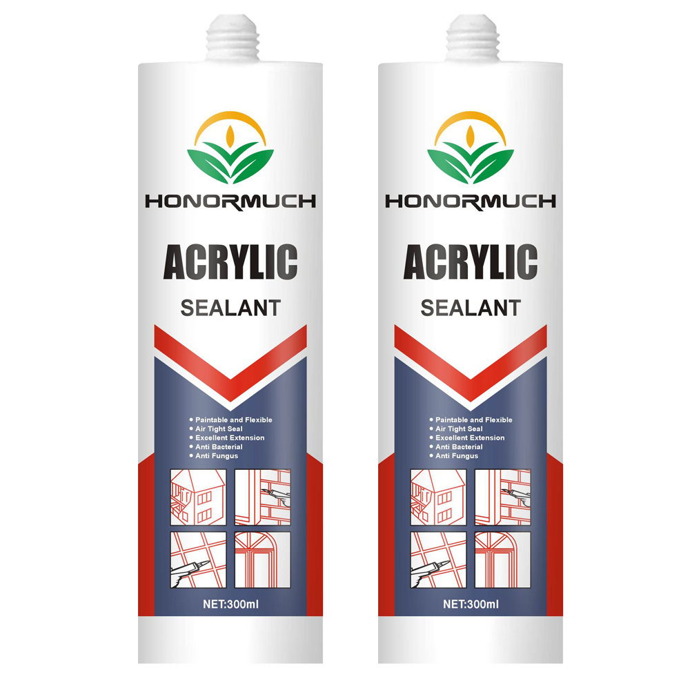 Factory Price Caulking Sealant Paintable Weatherproof Modified Anti-crack Waterproof Clear Acrylic Silicone Rain Proof Caulk