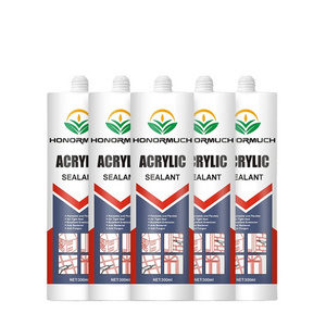 Acrylic Waterproof Sealant Construction Grade Siliconized White Acrylic Silicone Sealant for Doors and Windows