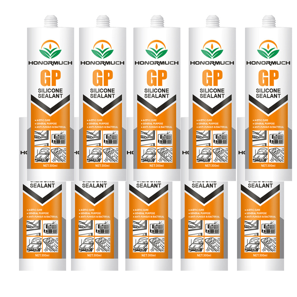 Clear White Waterproof Acid Sealant Good anti-mildew effect adhesive 100% Fast Curing Acetic 789 RTV Silicone