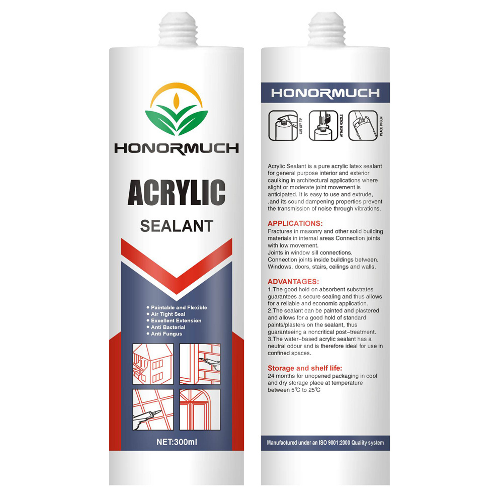 White Acrylic Sealant Bulk Caulking For Kitchen Bathroom Manufacturing Waterproof Acrylic Sealant Free Shipping