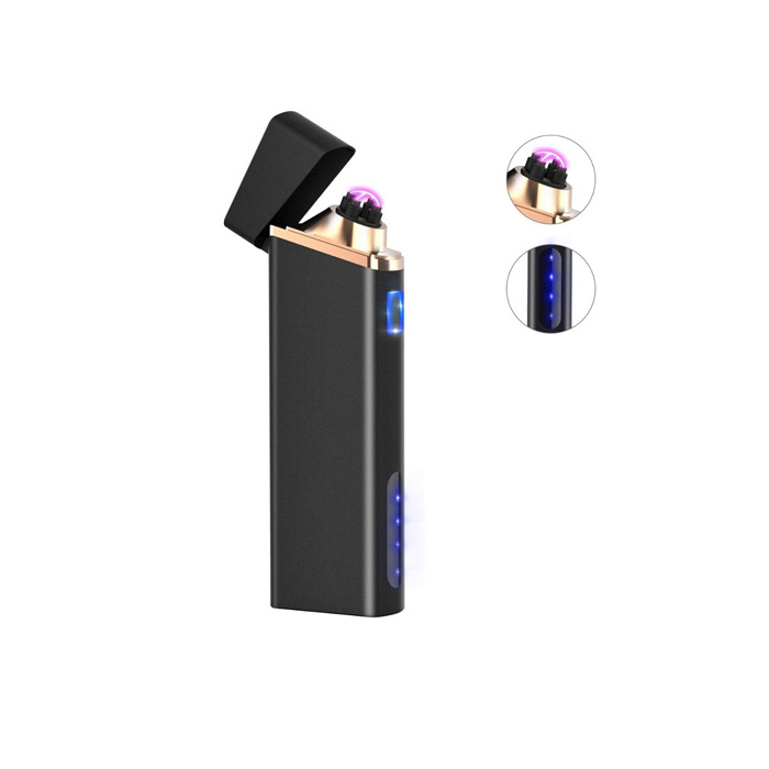 Cigarette Lighter Double Arc Electric Lighter USB Rechargeable Lighter with Company Logo Electronic Customized Oem Logo 250 Mah