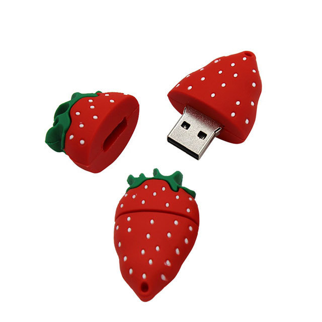 Creative Cartoon USB Flash Drive 2.0/3.0 1GB 64GB Capacity Pineapple Pepper Carrot Strawberry Design Built-in 32GB Memory Stick