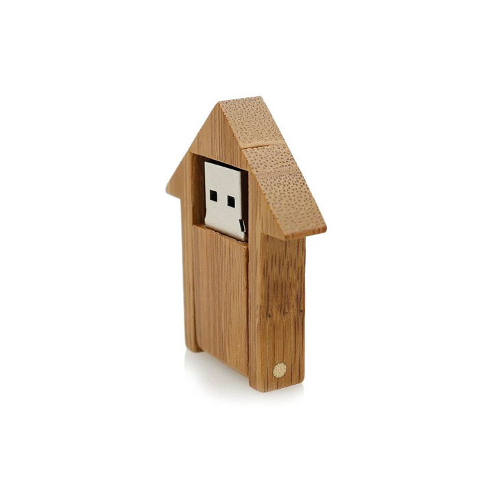 Gadgets Wooden House Shaped USB Flash Drive 32GB 4GB 8GB usb stick with Custom Logo Engraved