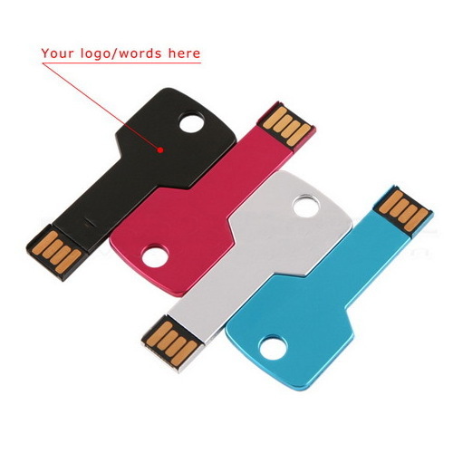 USB key with custom logo/Wholesale key shape USB flash drive for advertising