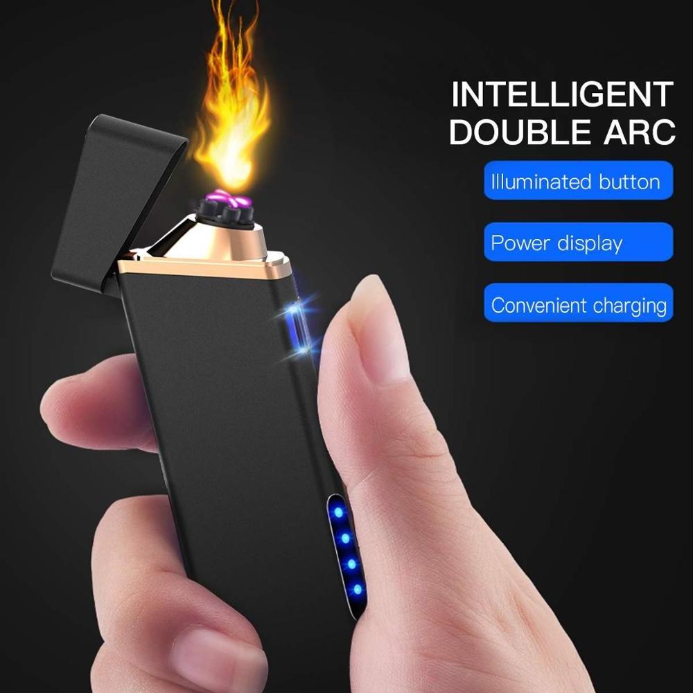 Arc Plasma Lighter USB Rechargeable Windproof Electric Lighter