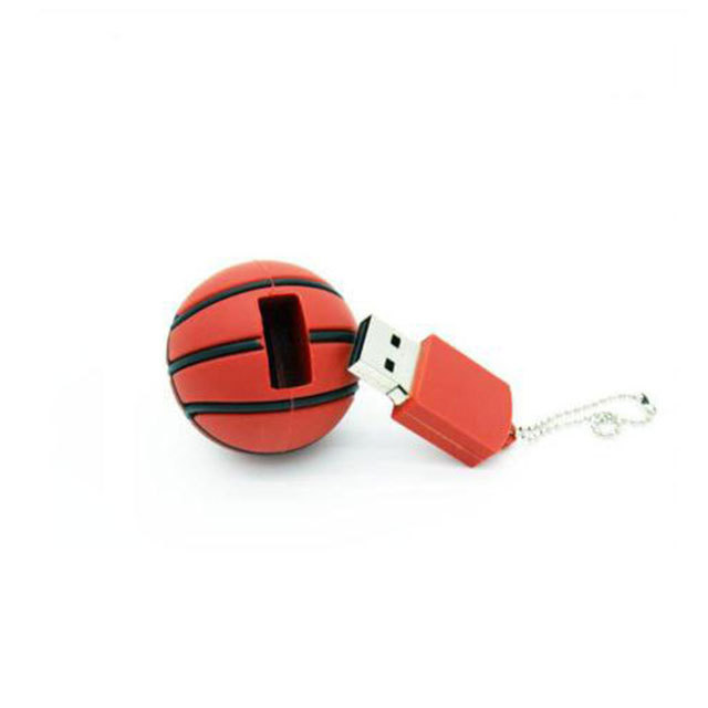 Cartoon Baseball USB Flash Drive 3D Basketball 2GB 4GB 8GB 16GB Memory Stick Tennis Pen Drive 3.0  32GB 64GB PVC New Stock