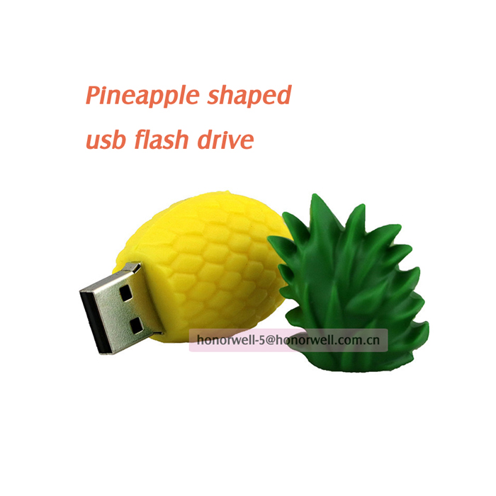 Custom PVC Fruit Shape  usb Flash Drive 2gb 4gb 8gb Gift USB Stick 16gb  For Promotion Giveaways