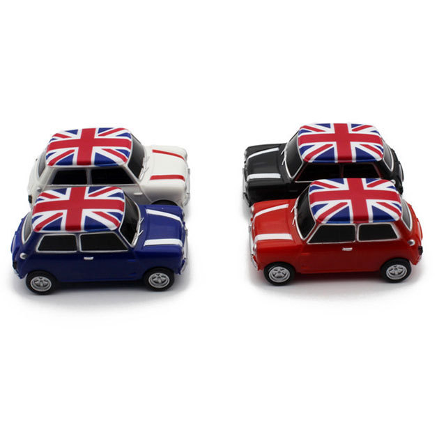 Creative Gift Metal Car USB Flash Drive 2.0 1GB 2GB 4GB Mini Cooper Gift Pen Drive 8GB 16GB Gift Memory Stick 32GB 64GB