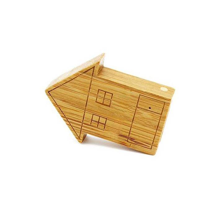 Gadgets Wooden House Shaped USB Flash Drive 32GB 4GB 8GB usb stick with Custom Logo Engraved