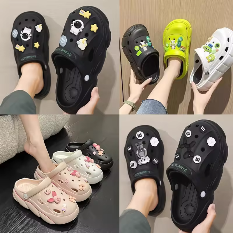 Wholesale EVA Clogs Fashion Kitty Shoes for Men and Women Foam Rubber Shoes Unisex Side Beach Slippers Classic Garden Clogs